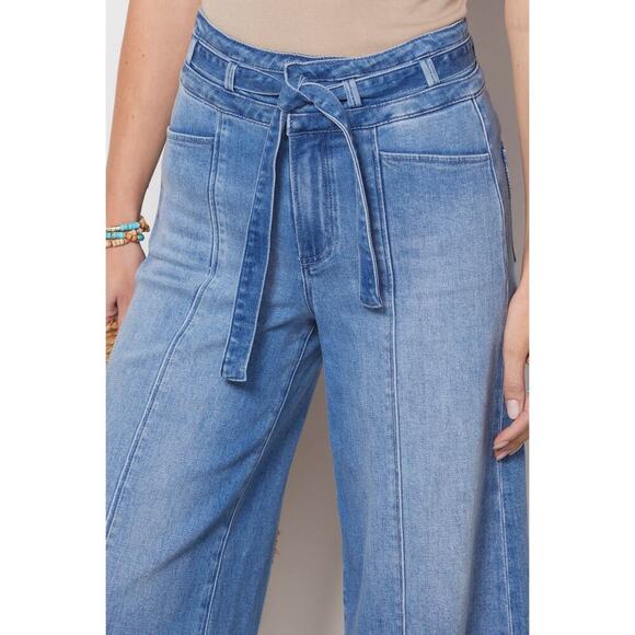 Paige Tie Waist Frankie Jeans Size 26 - Picture 3 of 8
